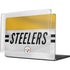 NFL Pittsburgh Steelers White Striped MacBook Pro 14in (2021-24) Case plus Skin
