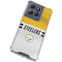 NFL Pittsburgh Steelers White Striped Moto G Power 5G (2025) Clear Case
