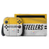 NFL Pittsburgh Steelers White Striped Nintendo Switch 2 (2025) with Joy-Con Skin