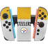 NFL Pittsburgh Steelers White Striped Nintendo Switch 2 (2025) Joy-Con Controller Skin