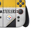NFL Pittsburgh Steelers White Striped Nintendo Switch 2 (2025) Joy-Con Controller Skin