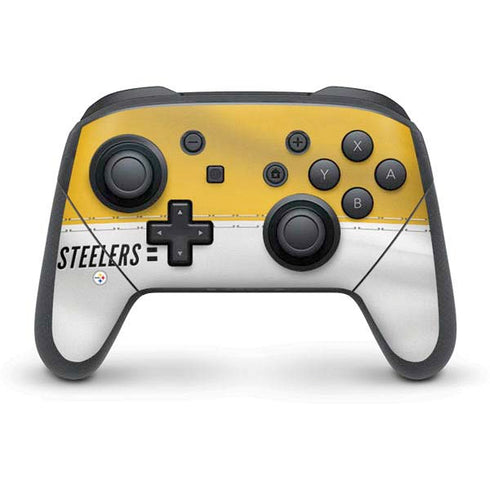 NFL Pittsburgh Steelers White Striped Nintendo Skins