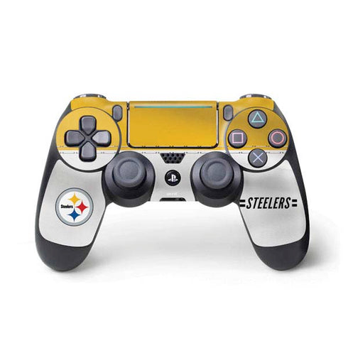 NFL Pittsburgh Steelers White Striped PlayStation PS4 Skins