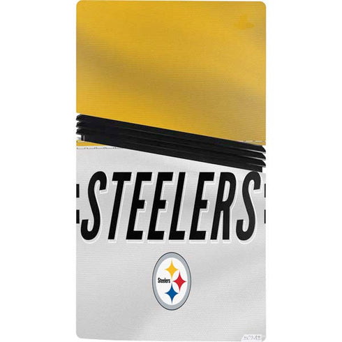 NFL Pittsburgh Steelers White Striped PS5 Pro Bundle Skin