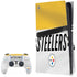 NFL Pittsburgh Steelers White Striped PS5 Pro Disk Bundle Skin