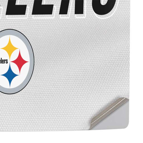 NFL Pittsburgh Steelers White Striped PS5 Slim Digital Edition Console Skin