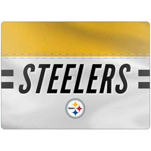 NFL Pittsburgh Steelers White Striped Surface Laptop 7 13.8in Skin