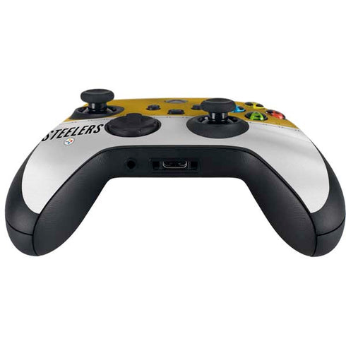 NFL Pittsburgh Steelers White Striped Xbox Series X Controller Skin
