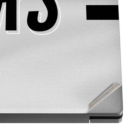 NFL Pittsburgh Steelers White Striped Dell XPS Skin