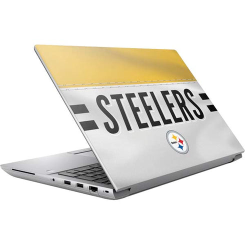NFL Pittsburgh Steelers White Striped HP ZBook Fury 16 G10 Skin