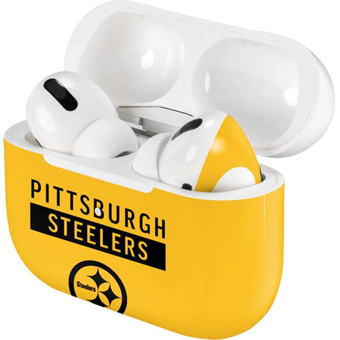 NFL Pittsburgh Steelers Yellow Performance Series AirPods Skins