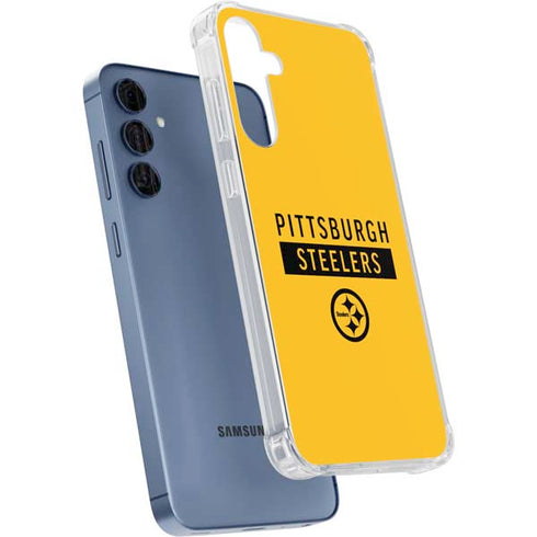NFL Pittsburgh Steelers Yellow Performance Series Galaxy A35 5G Clear Case