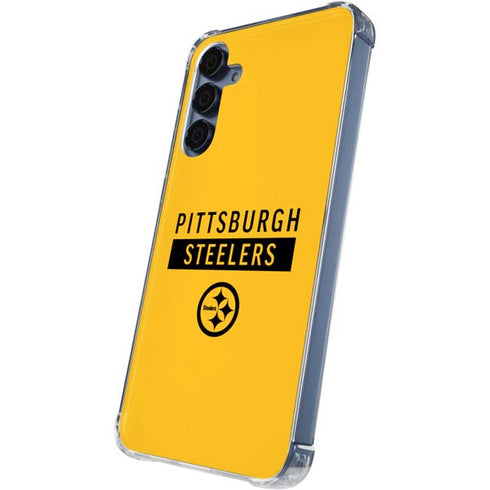 NFL Pittsburgh Steelers Yellow Performance Series Galaxy A55 5G Clear Case
