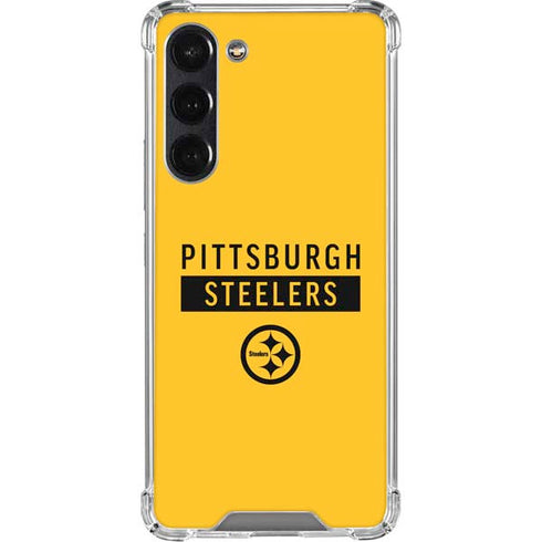 NFL Pittsburgh Steelers Yellow Performance Series Galaxy S24 FE Clear Case
