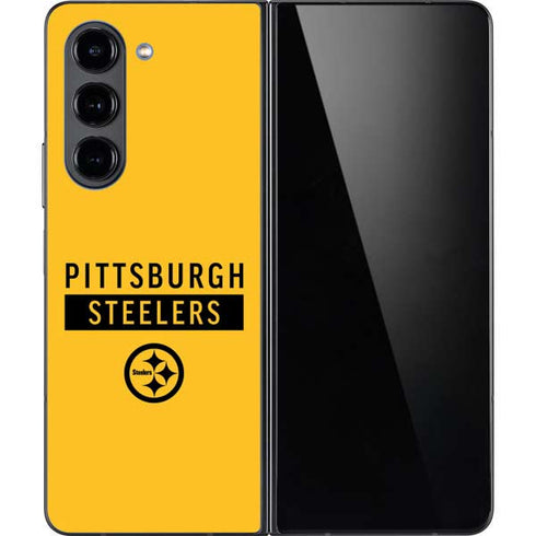 NFL Pittsburgh Steelers Yellow Performance Series Galaxy Z Fold5 5G Skin