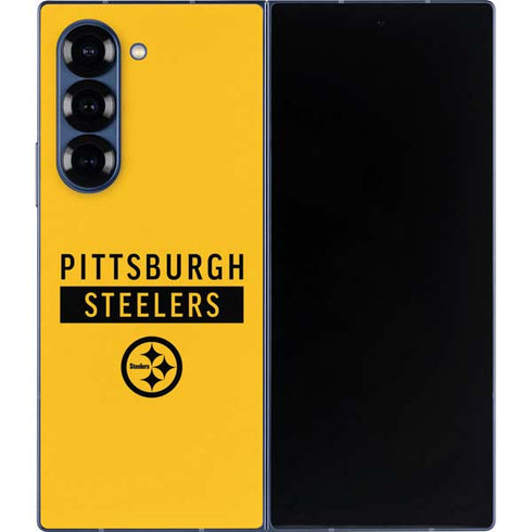 NFL Pittsburgh Steelers Yellow Performance Series Galaxy Z Fold6 Skin