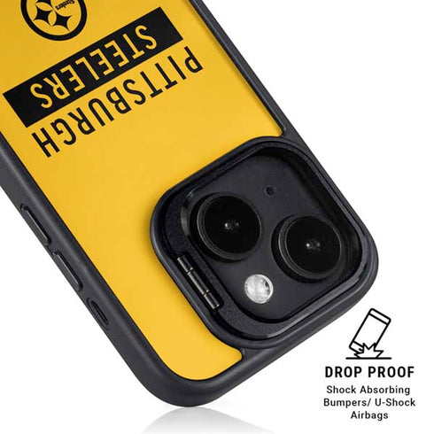 NFL Pittsburgh Steelers Yellow Performance Series iPhone 13 Kickstand Case