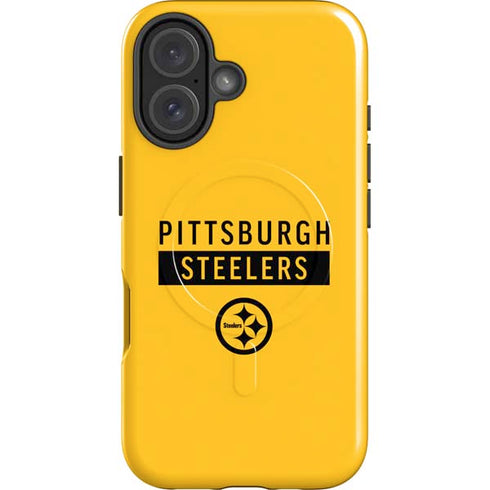 NFL Pittsburgh Steelers Yellow Performance Series iPhone 16 Magsafe Impact Case
