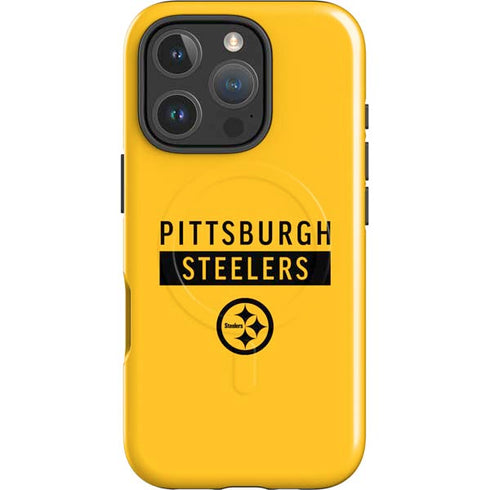 NFL Pittsburgh Steelers Yellow Performance Series iPhone 16 Pro Magsafe Impact Case