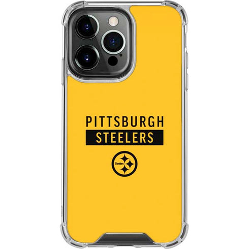 NFL Pittsburgh Steelers Yellow Performance Series iPhone 16 Pro Max Clear Case