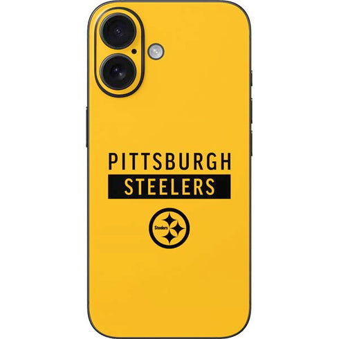 NFL Pittsburgh Steelers Yellow Performance Series iPhone 16 Skin