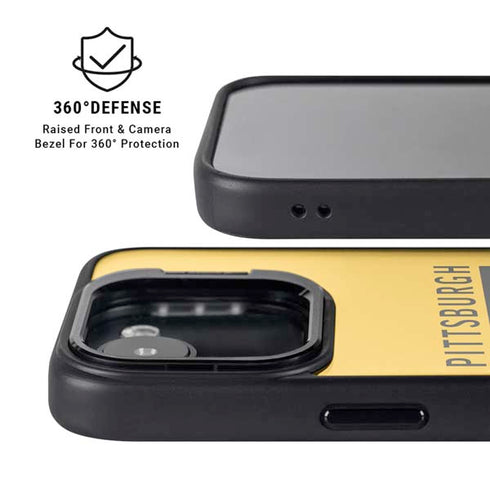 NFL Pittsburgh Steelers Yellow Performance Series iPhone 16e Kickstand Case