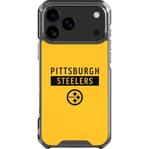 NFL Pittsburgh Steelers Yellow Performance Series iPhone 18 Pro Max Clear Case