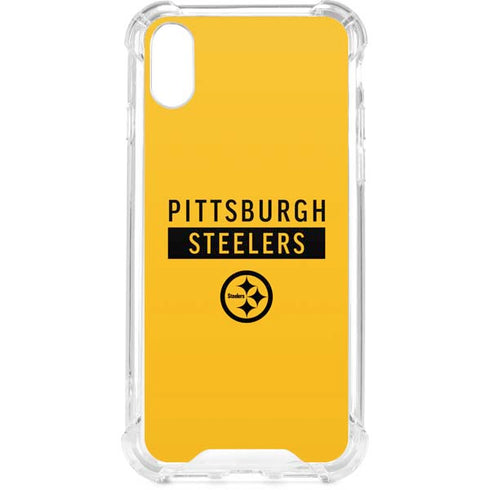 NFL Pittsburgh Steelers Yellow Performance Series iPhone XS Clear Case