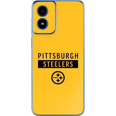NFL Pittsburgh Steelers Yellow Performance Series Moto G Play 4G (2024) Skin