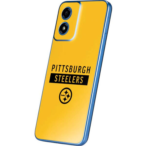 NFL Pittsburgh Steelers Yellow Performance Series Moto G Play 4G (2024) Skin