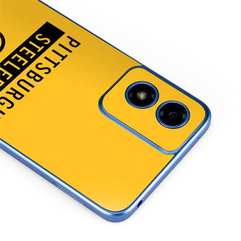 NFL Pittsburgh Steelers Yellow Performance Series Moto G Play 4G (2024) Skin