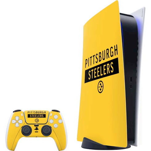 NFL Pittsburgh Steelers Yellow Performance Series PlayStation PS5 Skins