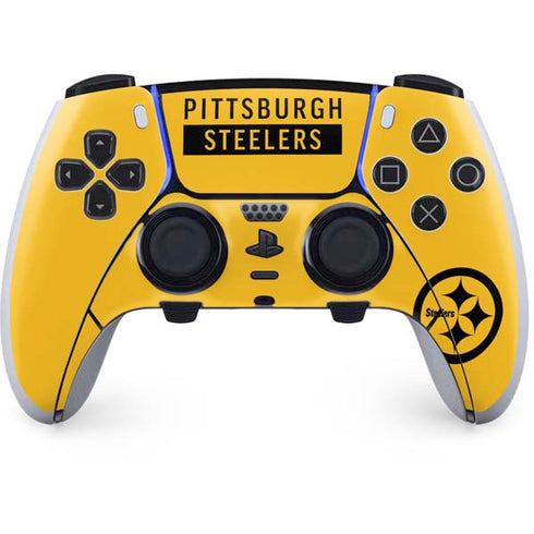 NFL Pittsburgh Steelers Yellow Performance Series PS5 DualSense Edge Pro Controller Skin
