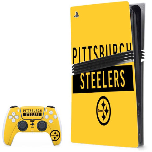 NFL Pittsburgh Steelers Yellow Performance Series PlayStation PS5 Skins
