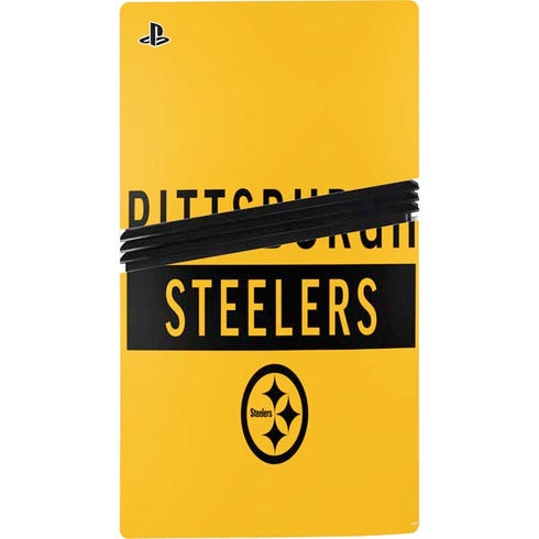 NFL Pittsburgh Steelers Yellow Performance Series PS5 Pro Console Skin