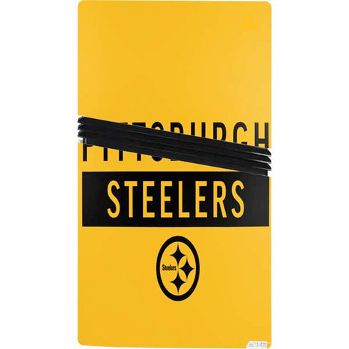 NFL Pittsburgh Steelers Yellow Performance Series PS5 Pro Console Skin