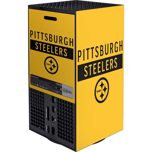 NFL Pittsburgh Steelers Yellow Performance Series XBox Series X Digital Edition Bundle Skin