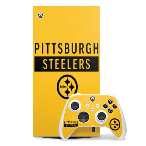 NFL Pittsburgh Steelers Yellow Performance Series Xbox Series X Skins