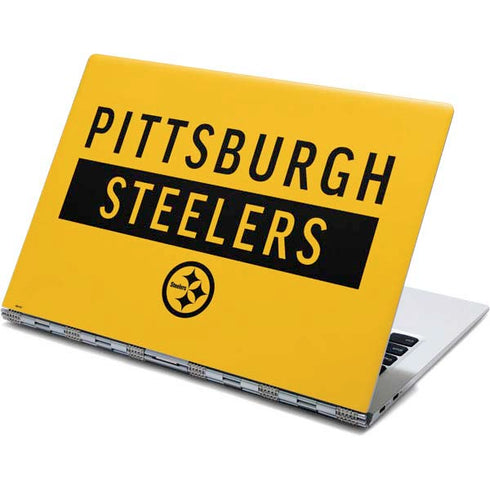 NFL Pittsburgh Steelers Yellow Performance Series Yoga 910 2-in-1 14in Touch-Screen Skin