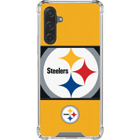 NFL Pittsburgh Steelers Zone Block Galaxy A17 Clear Case