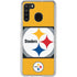 NFL Pittsburgh Steelers Zone Block Galaxy A21 Clear Case
