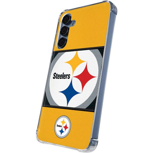 NFL Pittsburgh Steelers Zone Block Galaxy A35 5G Clear Case