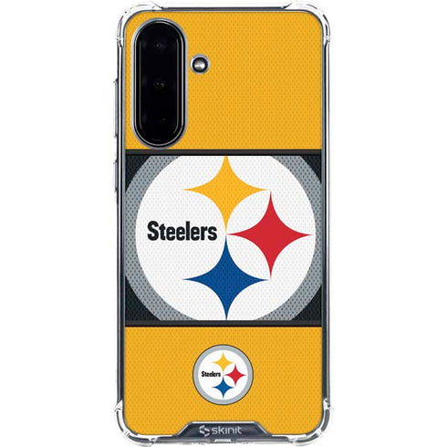 NFL Pittsburgh Steelers Zone Block Galaxy A36 5G Clear Case