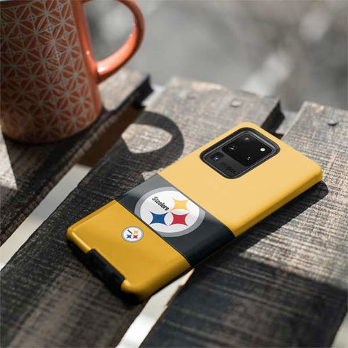 NFL Pittsburgh Steelers Zone Block Galaxy S20 Ultra 5G Pro Case