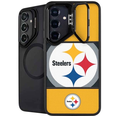 NFL Pittsburgh Steelers Zone Block Galaxy S24 Plus Kickstand Case