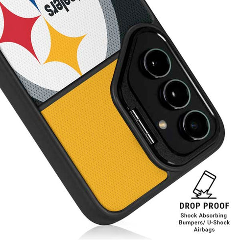 NFL Pittsburgh Steelers Zone Block Galaxy S24 Plus Kickstand Case