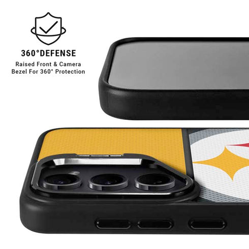 NFL Pittsburgh Steelers Zone Block Galaxy S24 Ultra Kickstand Case