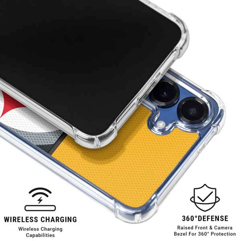 NFL Pittsburgh Steelers Zone Block Galaxy S25 Plus Clear Case