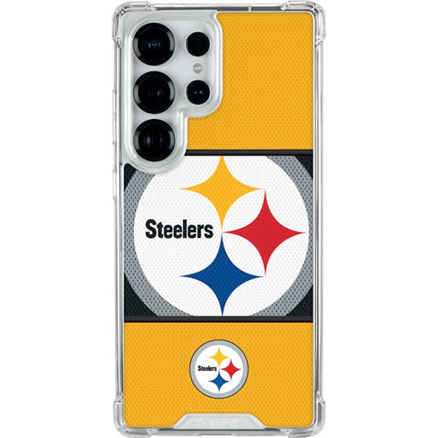 NFL Pittsburgh Steelers Zone Block Galaxy S25 Ultra Clear Case