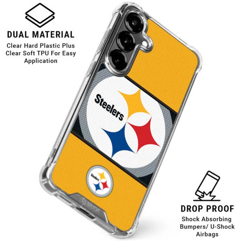 NFL Pittsburgh Steelers Zone Block Galaxy S26 Clear Case